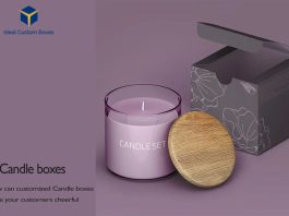 Beautiful Candle Packaging Boxes