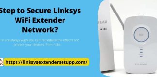 Step to Secure Linksys WiFi Extender Network