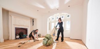 When sanding floors what grit should you start with