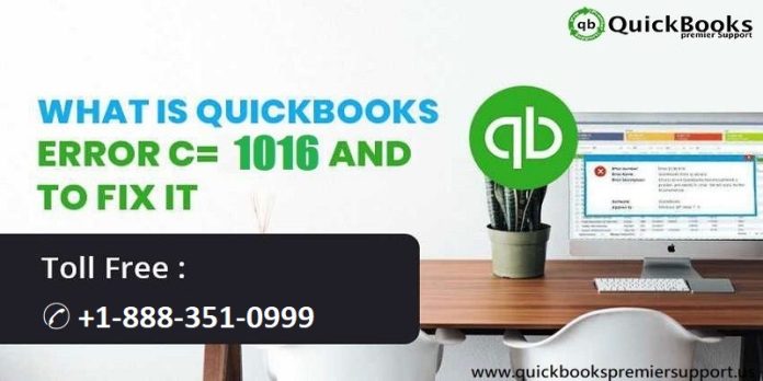 Resolve QuickBooks Error Code 1016