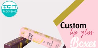 Get 50% off on Custom Lip Gloss Boxes from ICM Packaging